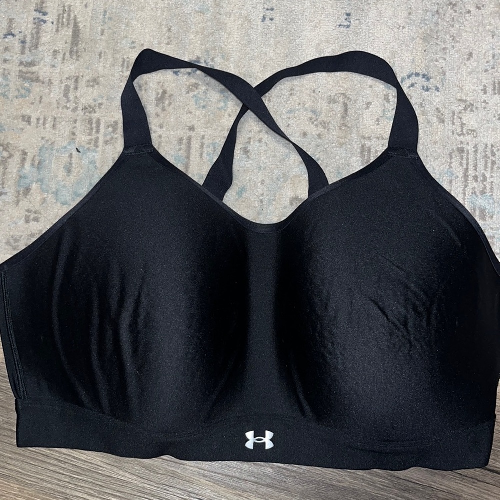 Under Armour Black Criss Cross High-Impact Sports Bra